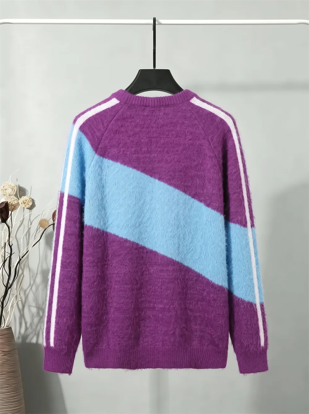 Gucci x adidas Trefoil Mohair-Blend Sweater D21522127 — view 2