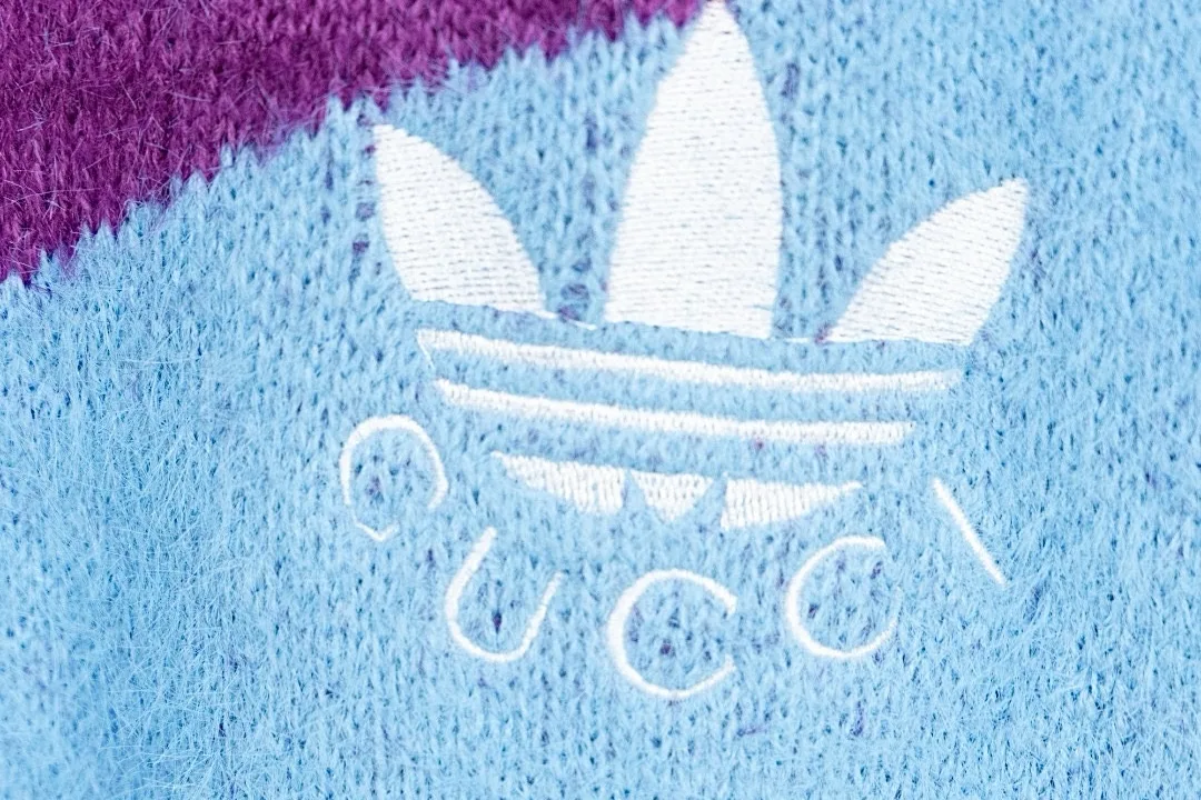 Gucci x adidas Trefoil Mohair-Blend Sweater D21522127 — view 5