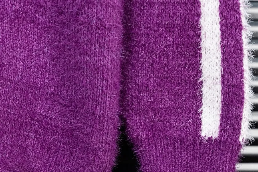 Gucci x adidas Trefoil Mohair-Blend Sweater D21522127 — view 6