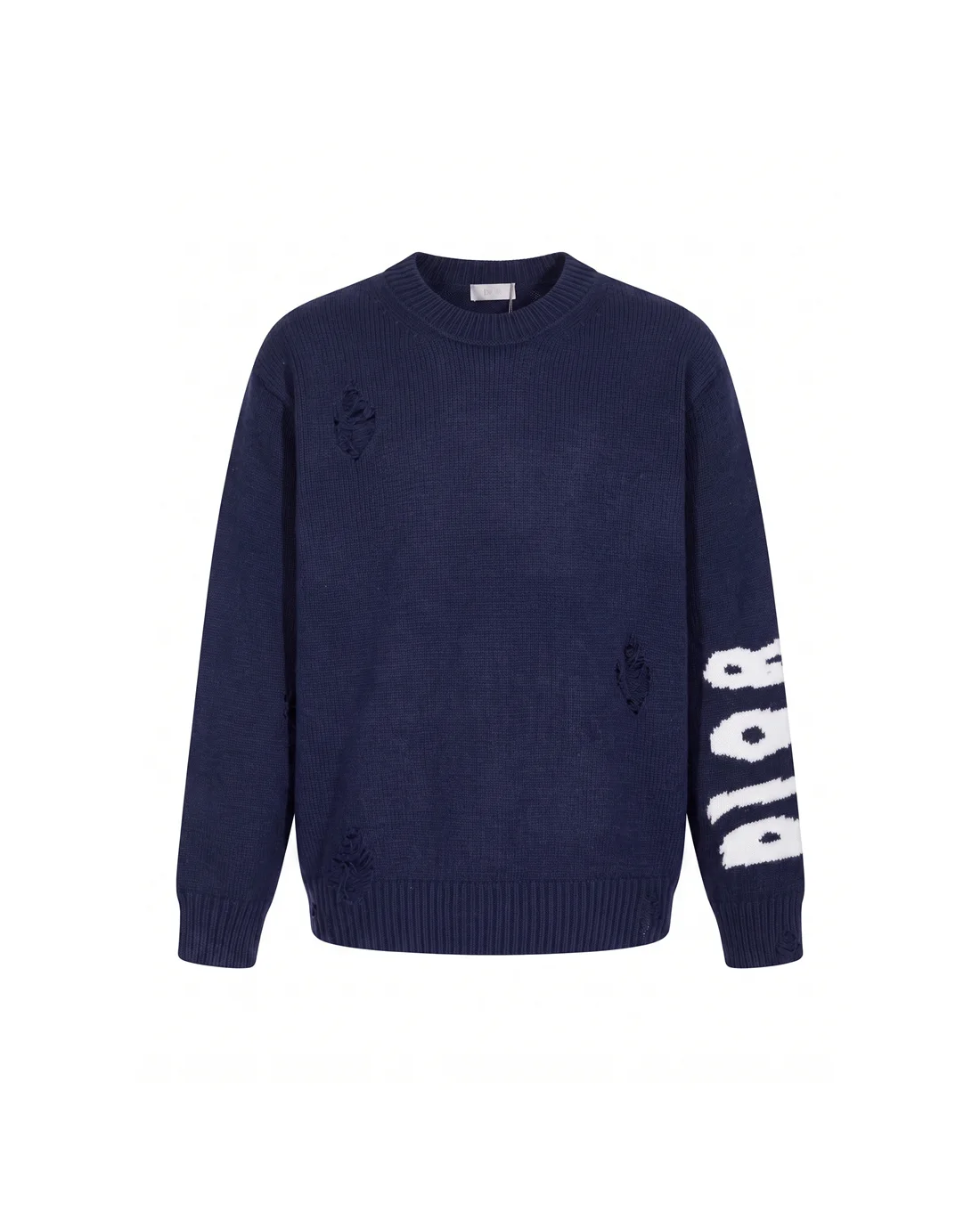 Lunar New Year Distressed Crew-Neck Sweater D22022085