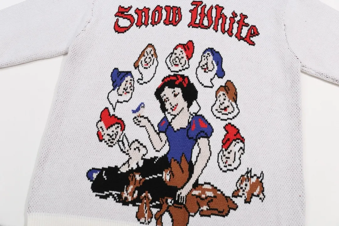 Snow White Jacquard Crew-Neck Sweater D22022092 — view 6