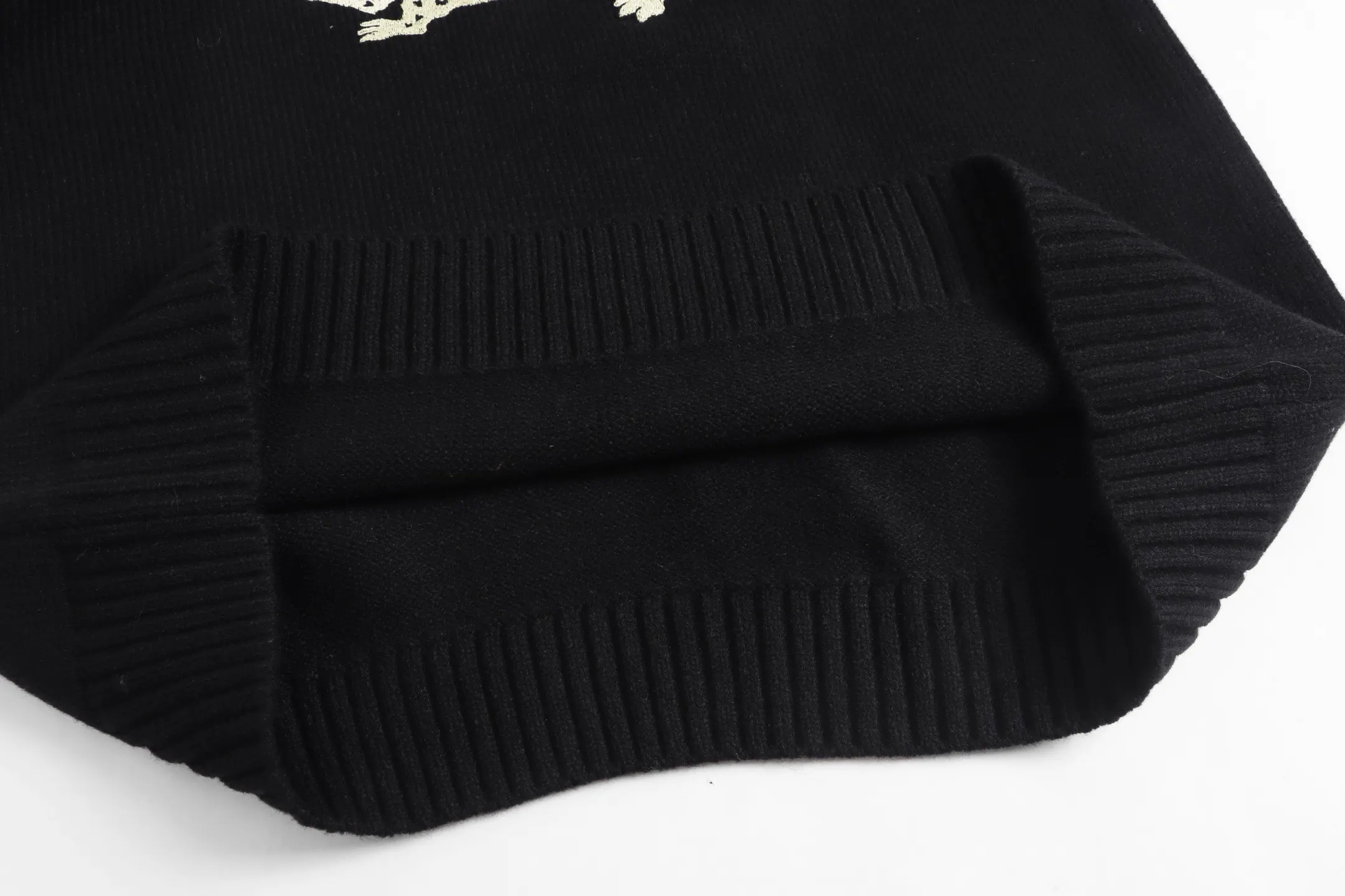 Leopard Logo Embroidered Crew-Neck Sweater D22022109 — view 6
