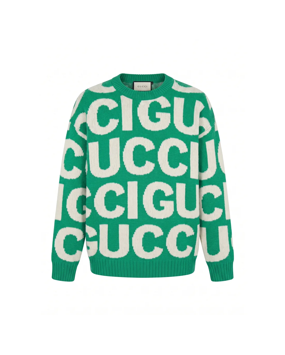 Logo Intarsia Crew-Neck Sweater D22022142