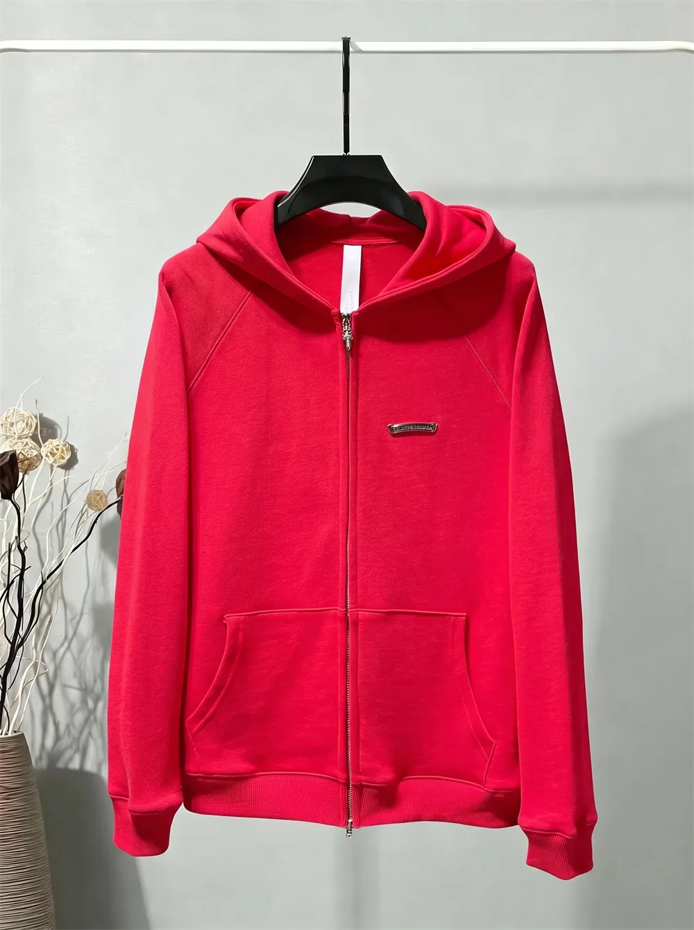 Logo-Appliqué Zip-Up Hoodie D23022166