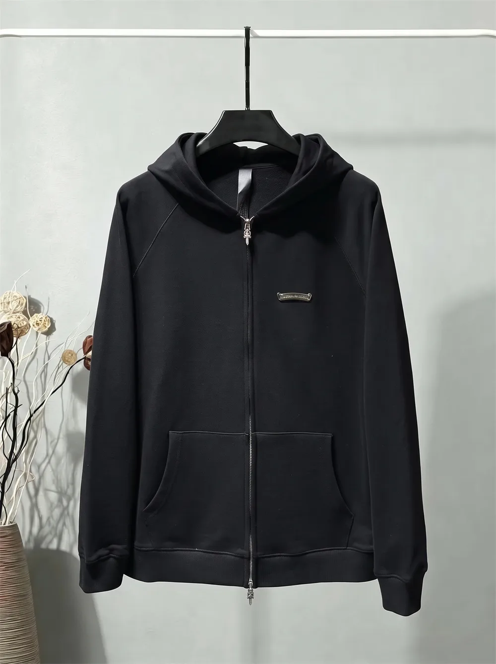 Logo-Appliqué Zip-Up Hoodie D23022167