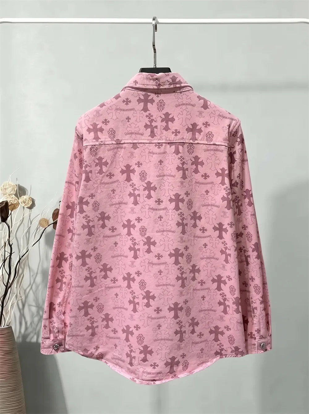 Monogram Cross-Print Denim Shirt Jacket D23022169 — view 2