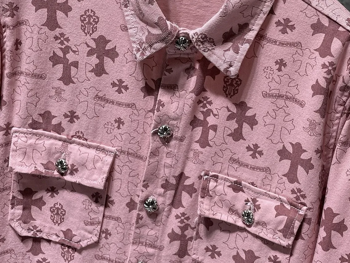 Monogram Cross-Print Denim Shirt Jacket D23022169 — view 3