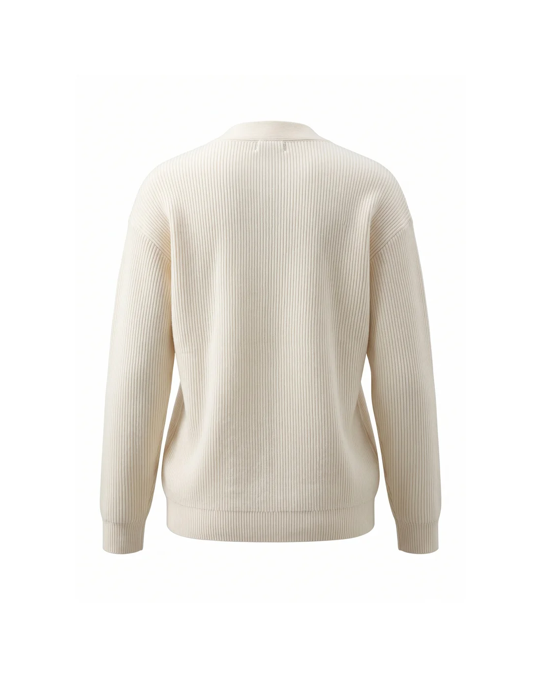 Logo Embroidered V-Neck Ribbed Sweater D23022080 — view 2