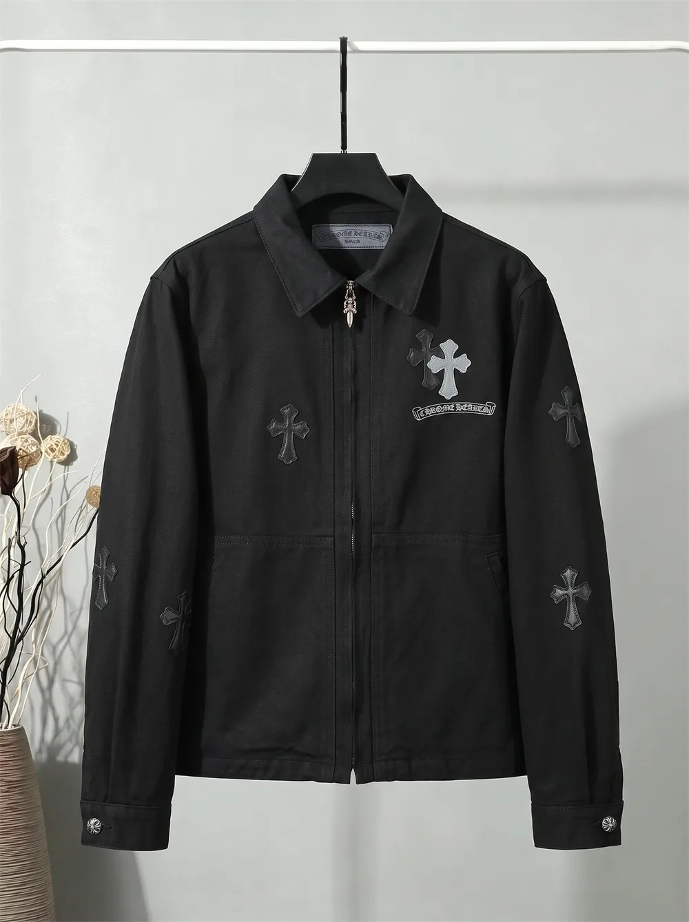 Cross Patch Jacquard Denim Jacket D25022165