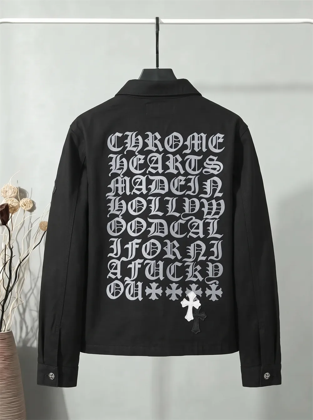 Cross Patch Jacquard Denim Jacket D25022165 — view 2
