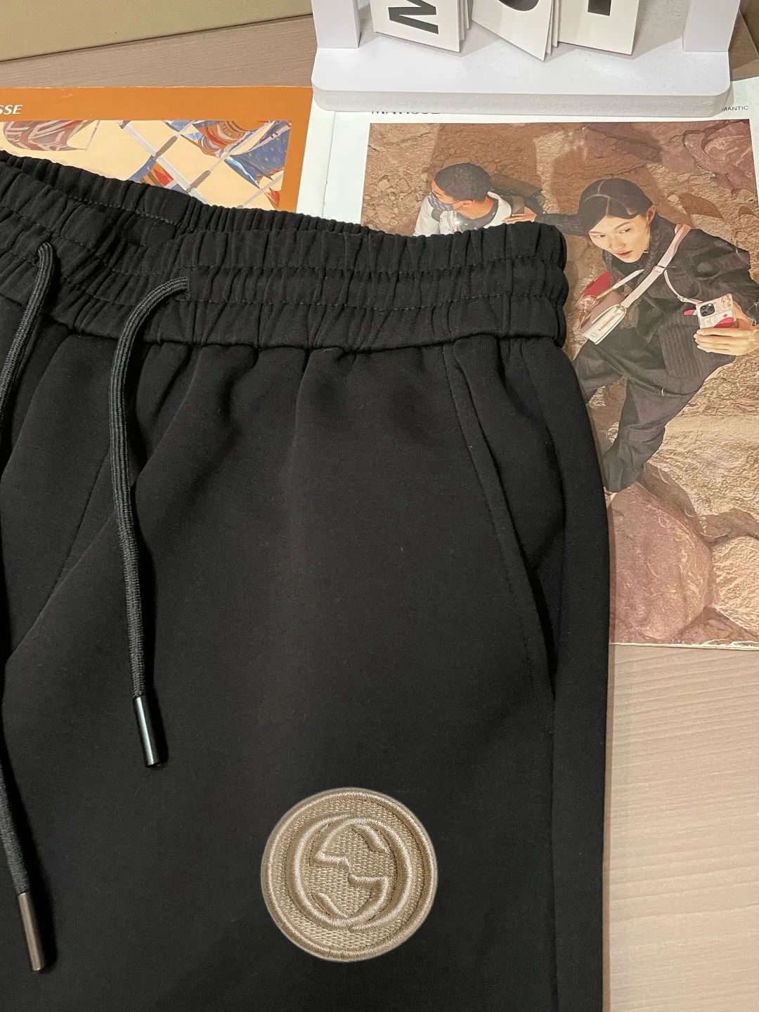 Logo-Patch Cotton Jersey Shorts D14511252 — view 3