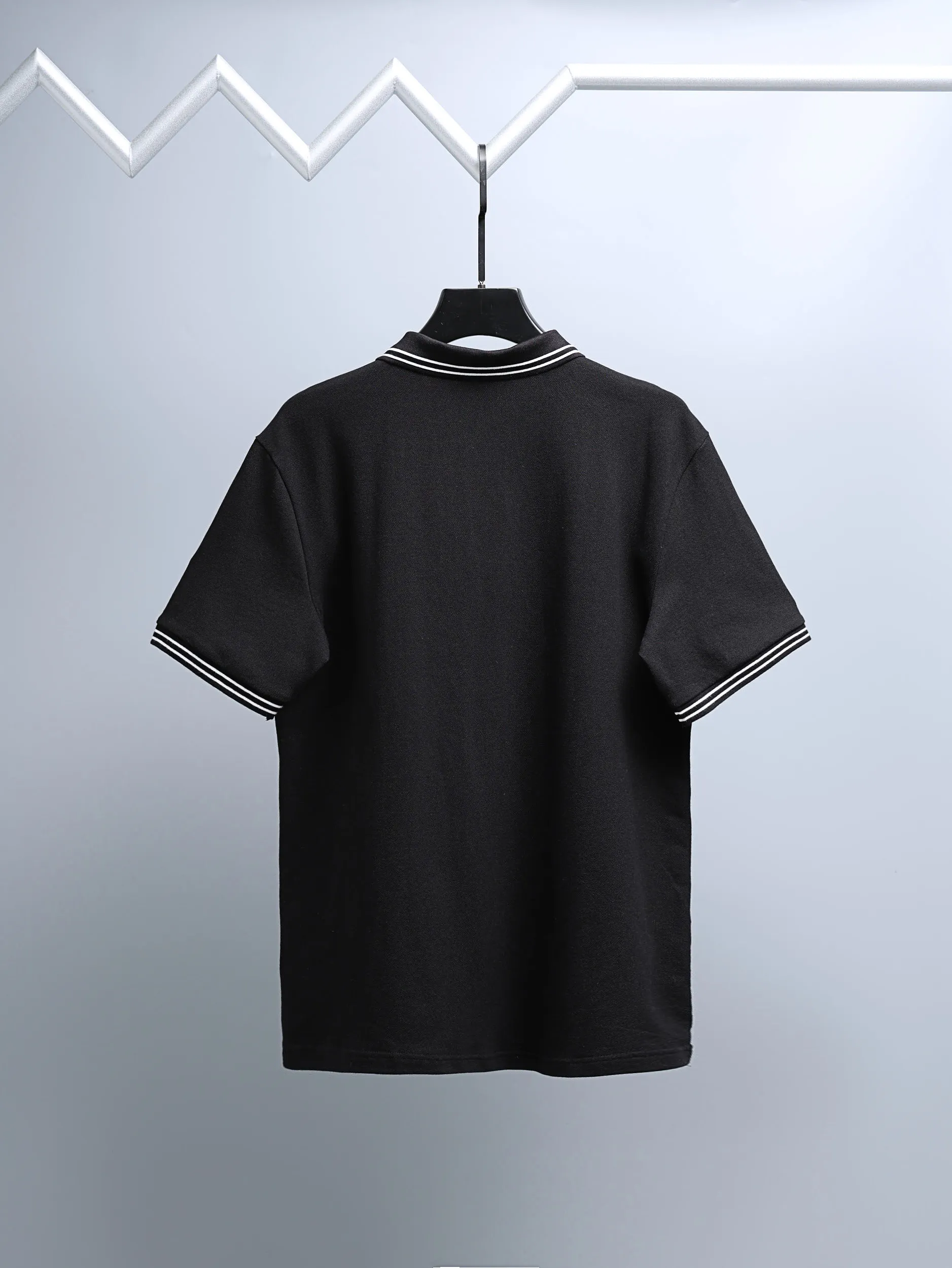 Logo-Embroidered Tipped Cotton-Piqué Polo Shirt D14011228 — view 2