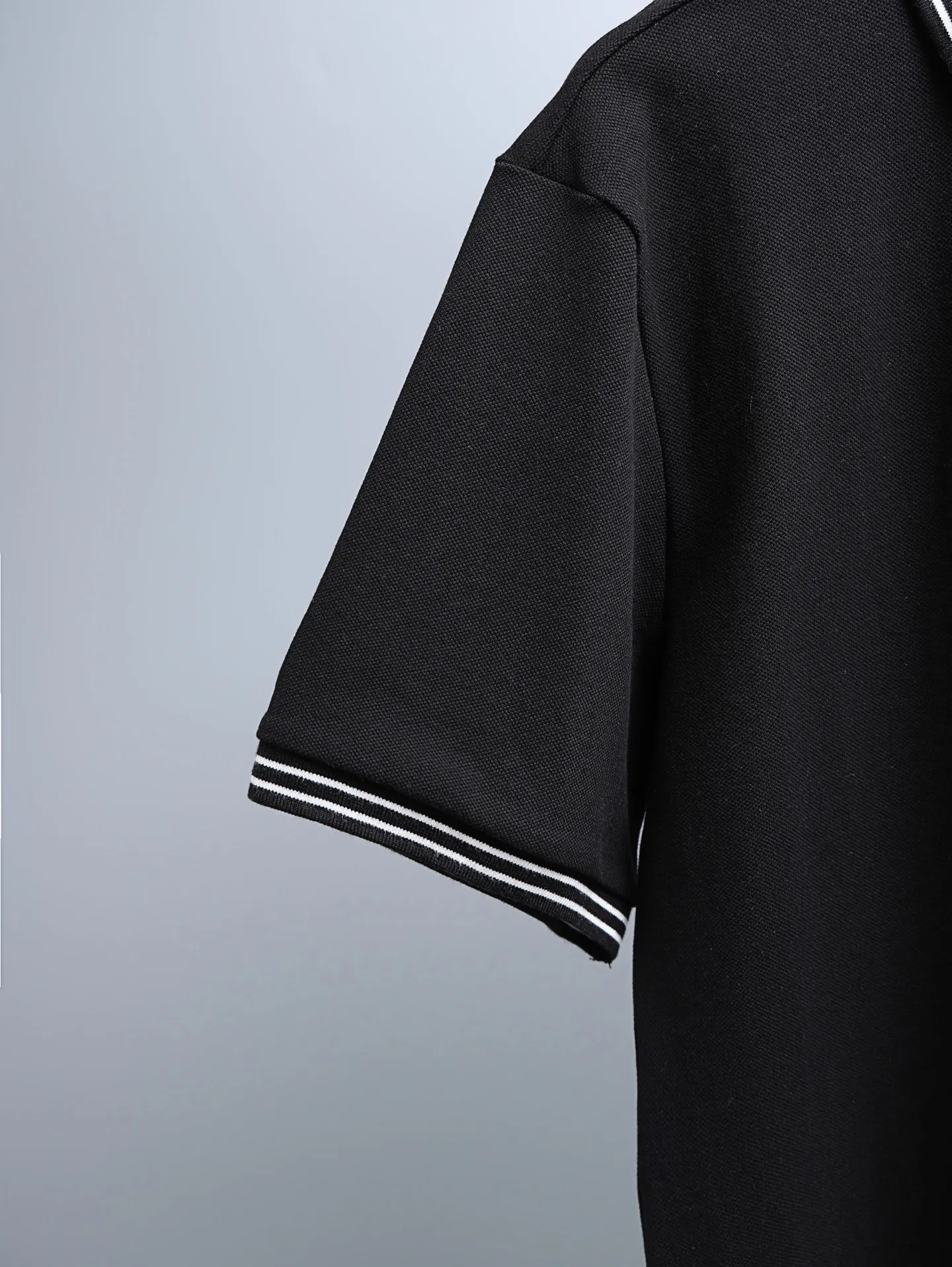 Logo-Embroidered Tipped Cotton-Piqué Polo Shirt D14011228 — view 7