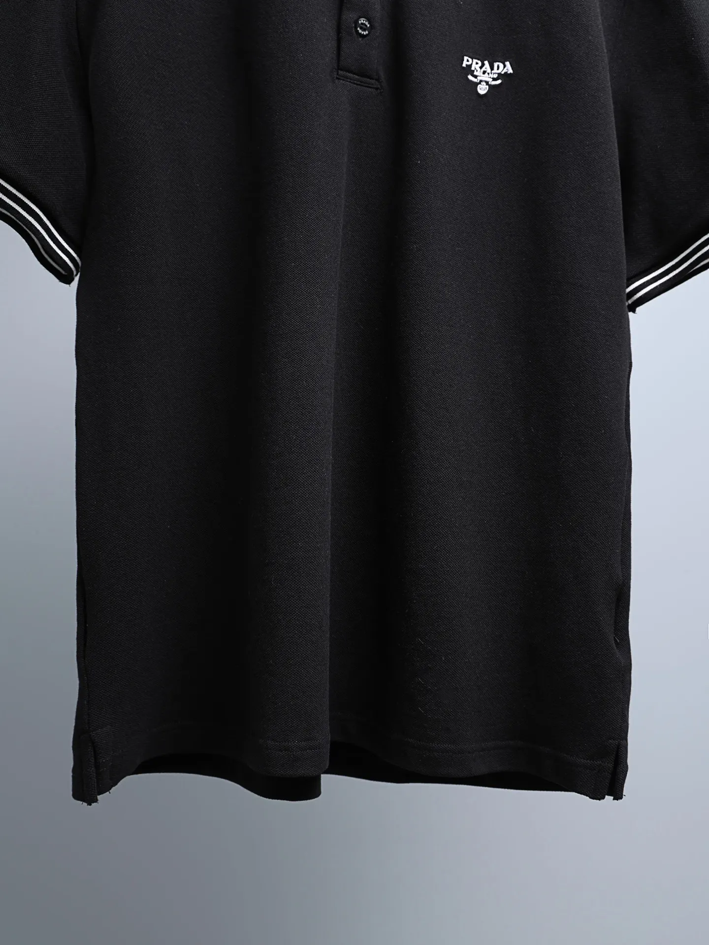 Logo-Embroidered Tipped Cotton-Piqué Polo Shirt D14011228 — view 8
