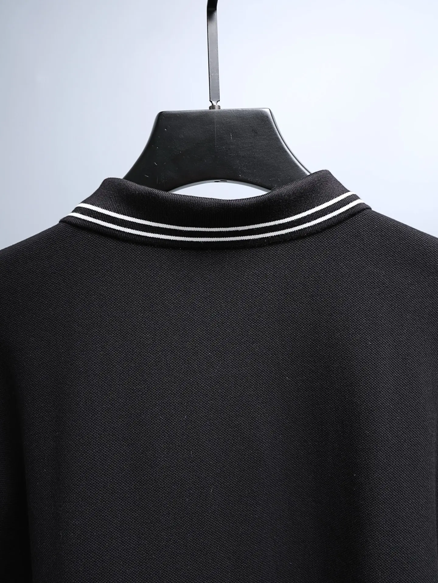 Logo-Embroidered Tipped Cotton-Piqué Polo Shirt D14011228 — view 9