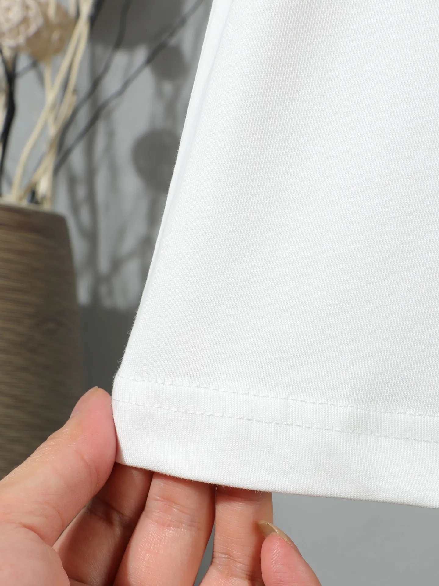 Logo Embroidered Cotton Jersey T-Shirt D14011245 — view 11