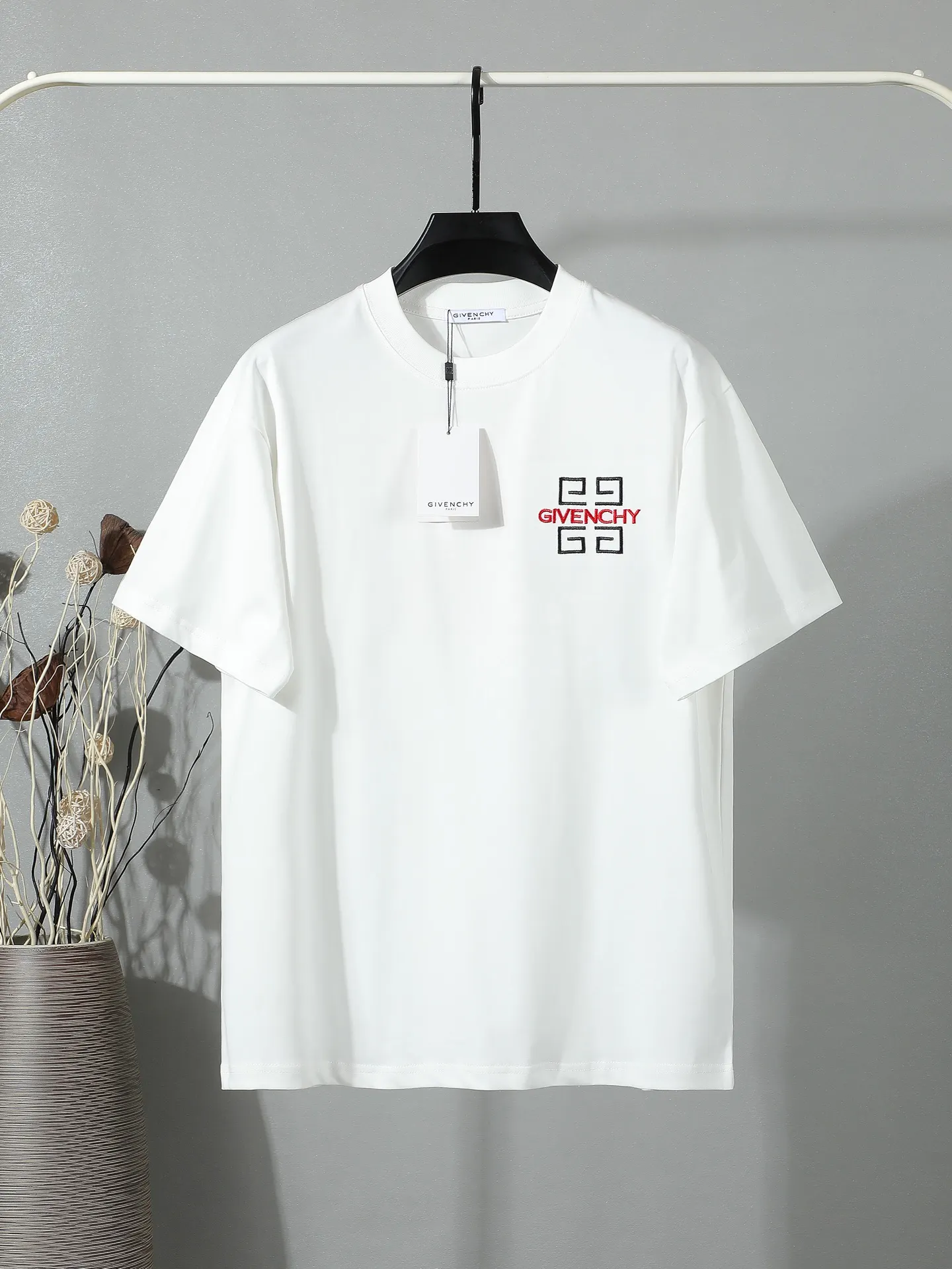 Logo Embroidery Cotton Jersey T-Shirt D14011236