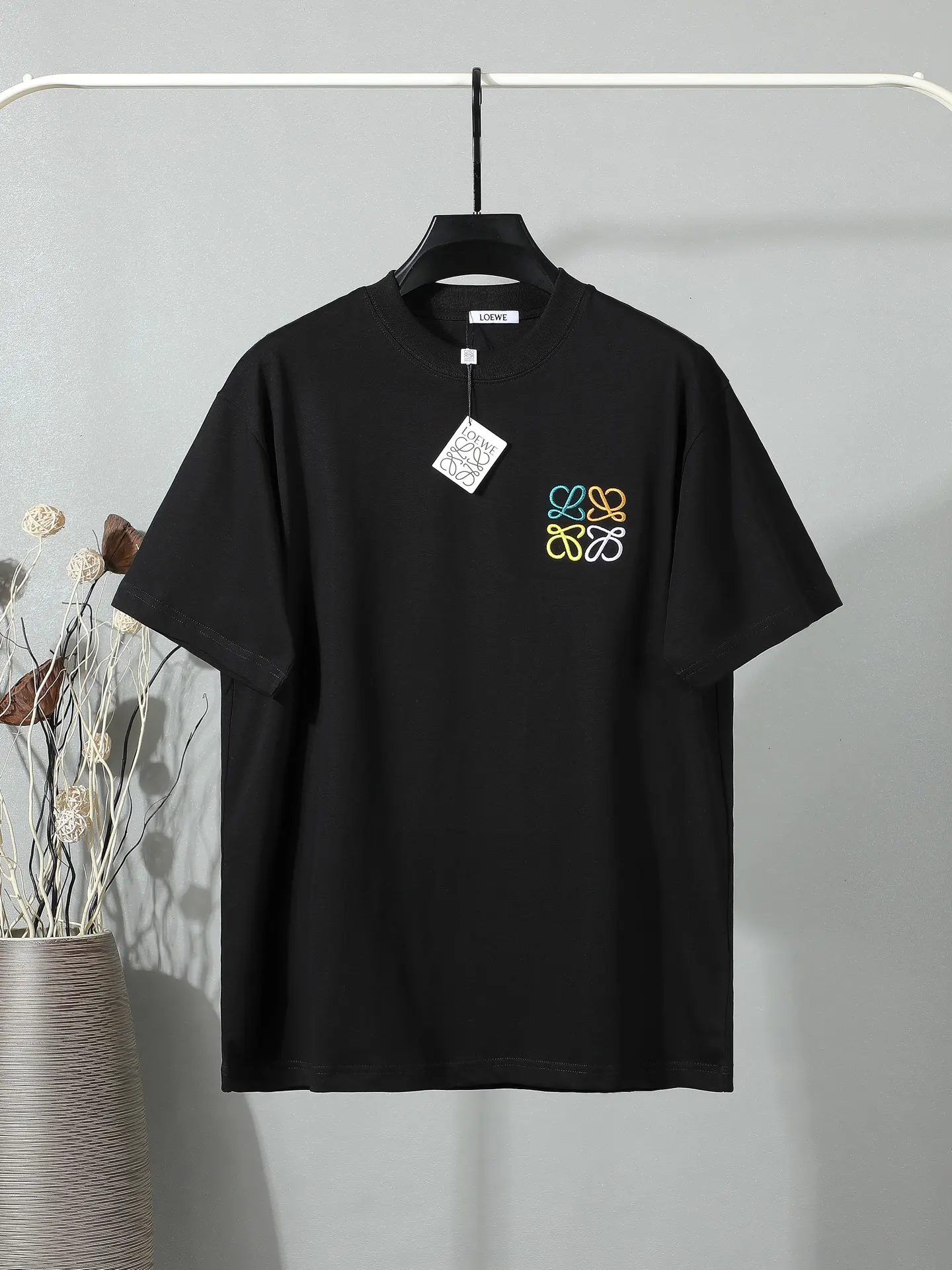 Anagram Embroidered Cotton T-Shirt D14011237