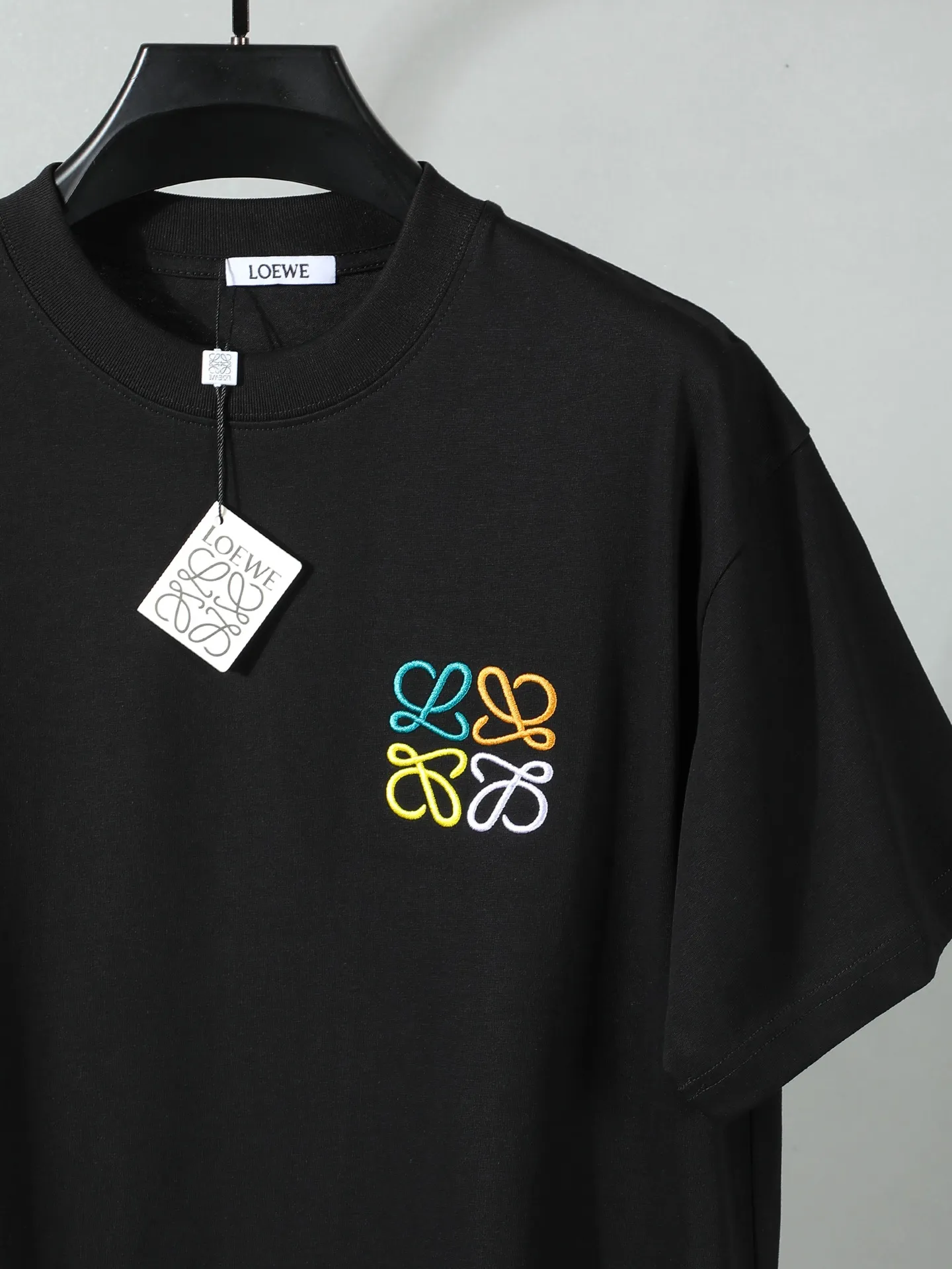 Anagram Embroidered Cotton T-Shirt D14011237 — view 3