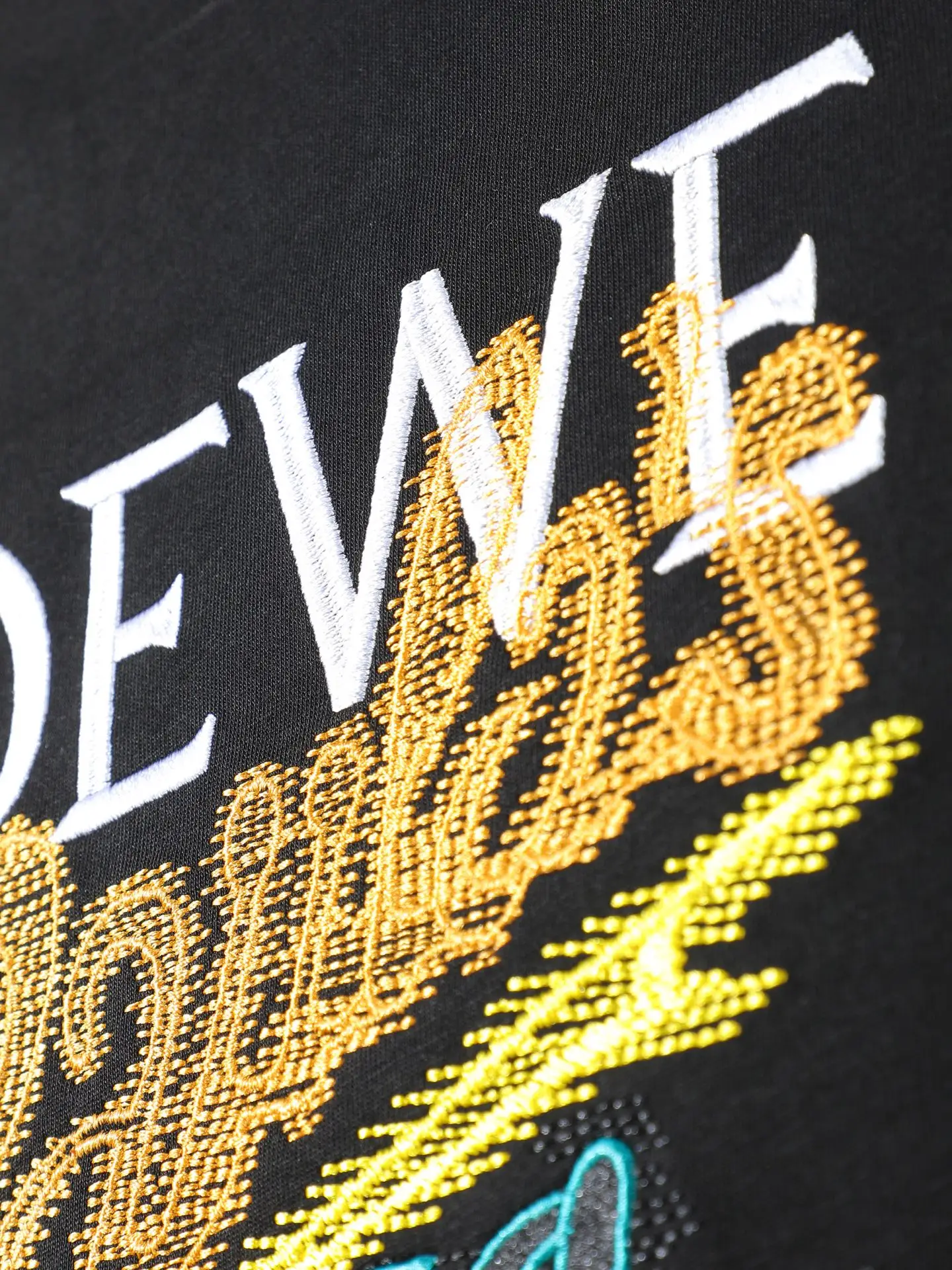Anagram Embroidered Cotton T-Shirt D14011237 — view 8
