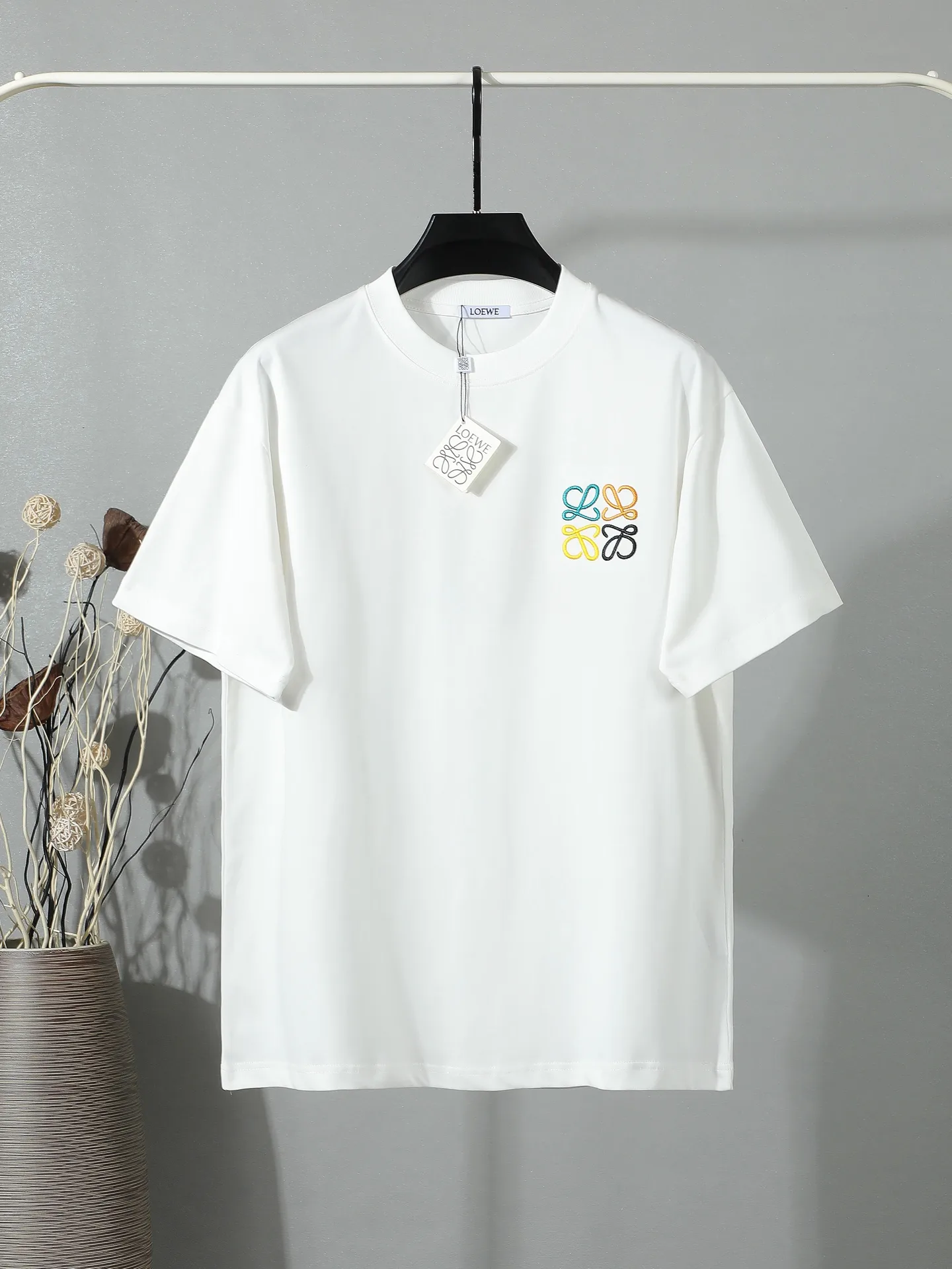 Anagram Embroidered Cotton T-Shirt D14011238