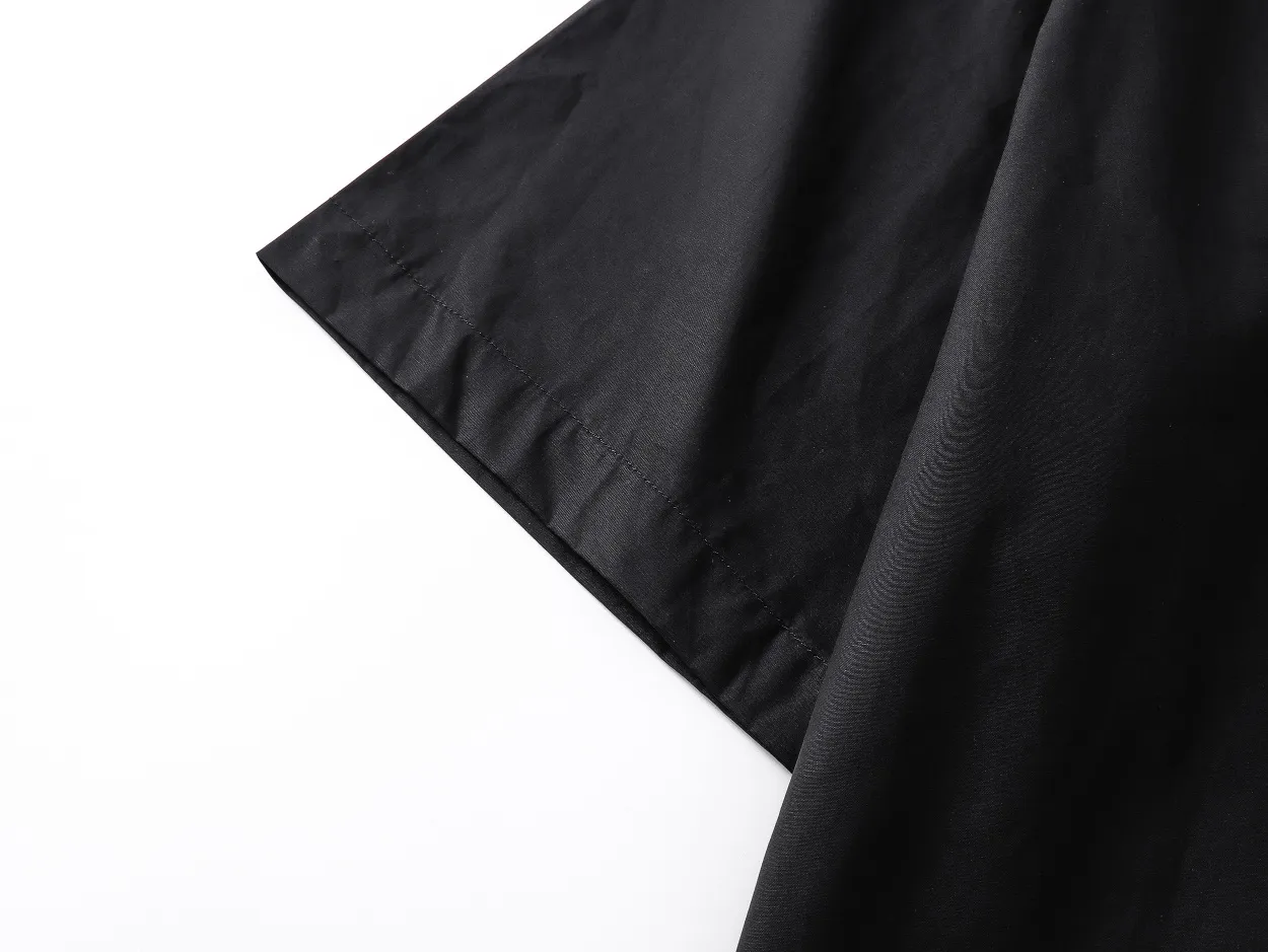 Logo Print Short-Sleeve Button-Down Shirt D16511286 — view 8