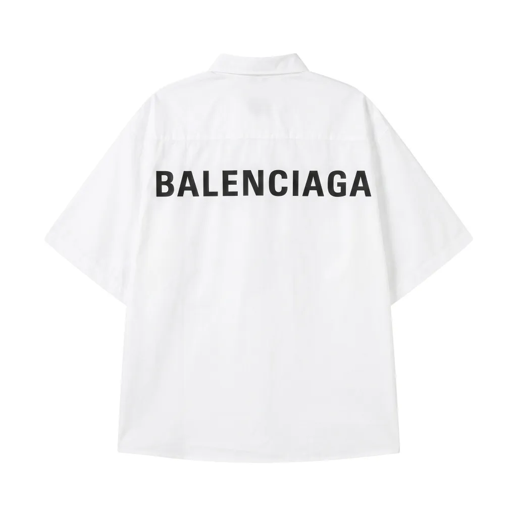 Logo-Print Short-Sleeve Cotton Shirt D16511287 — view 2