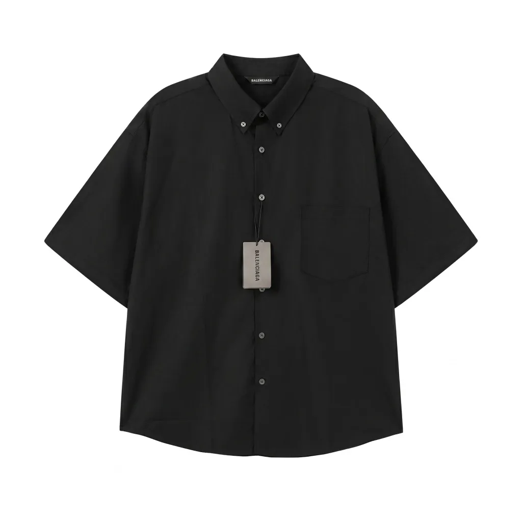 Logo Graphic Short-Sleeve Button-Down Shirt D16511284