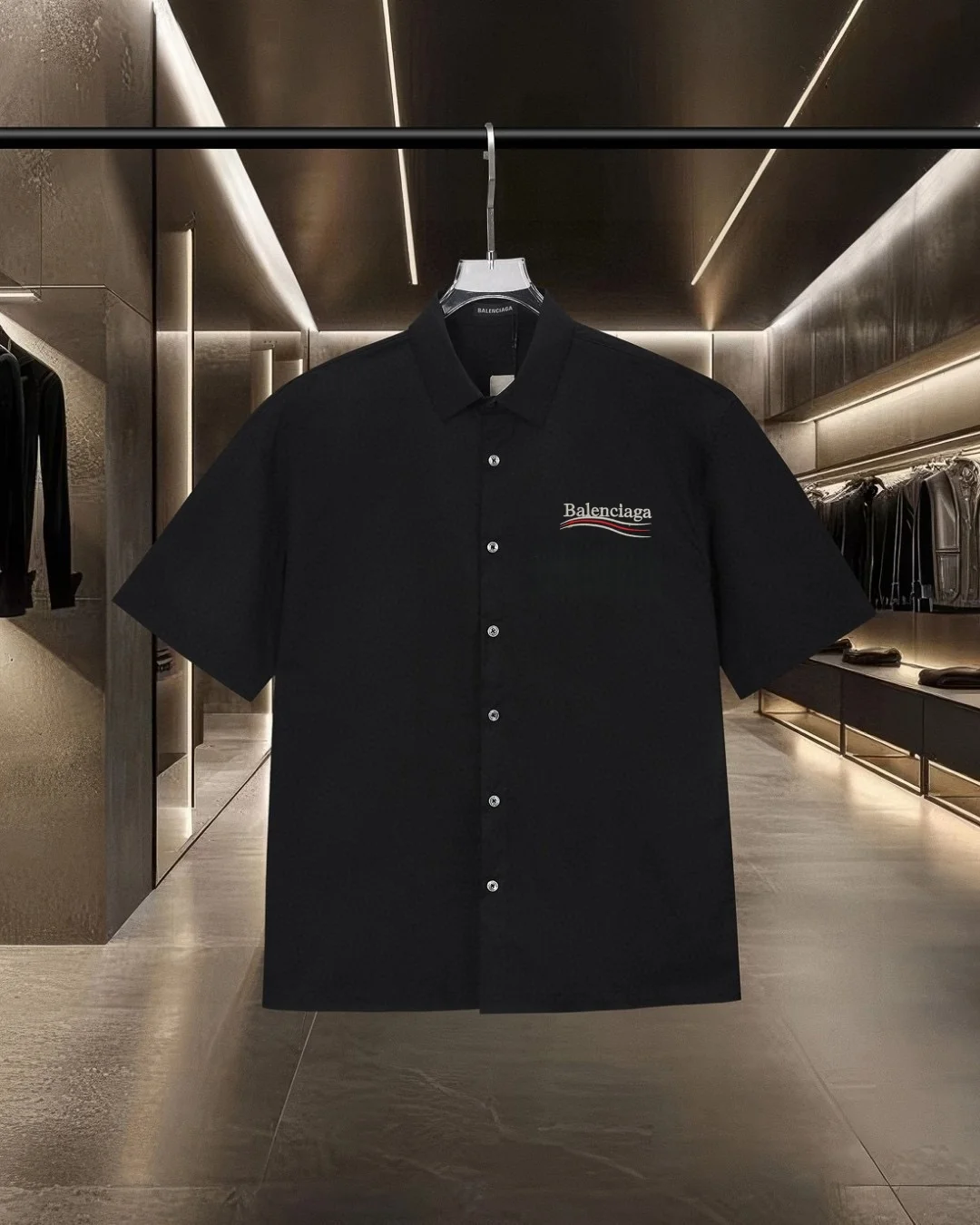 Logo-Embroidered Short-Sleeve Shirt D17511296