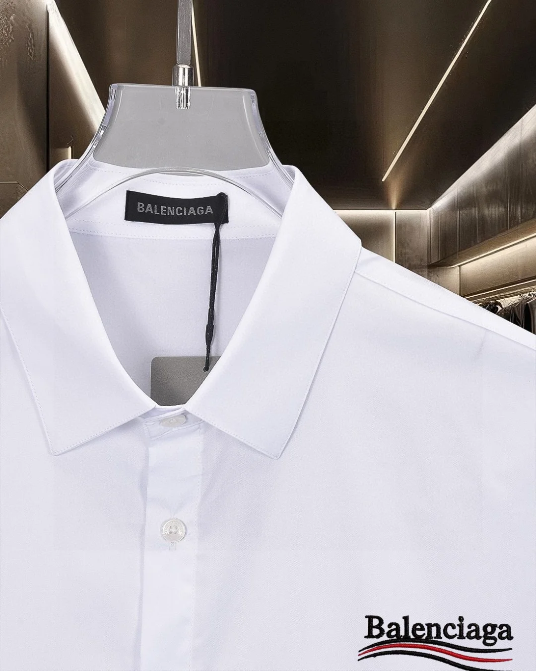Logo-Embroidered Short-Sleeve Cotton Shirt D17511297 — view 5