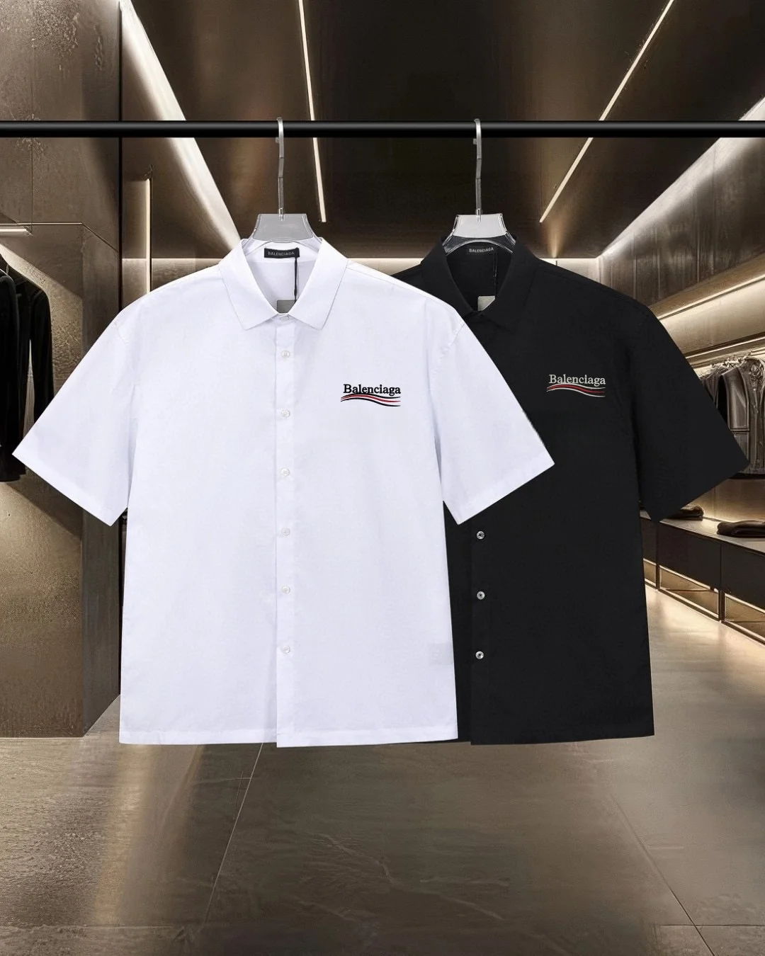 Logo-Embroidered Short-Sleeve Cotton Shirt D17511297 — view 11