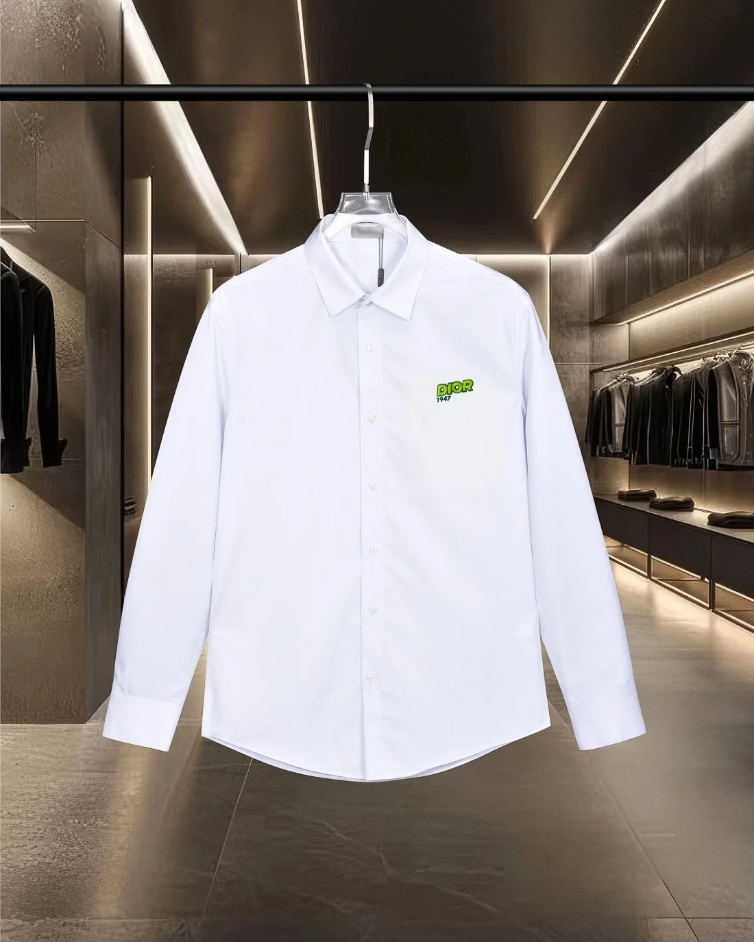 Logo-Embroidered Cotton Poplin Shirt D17811311