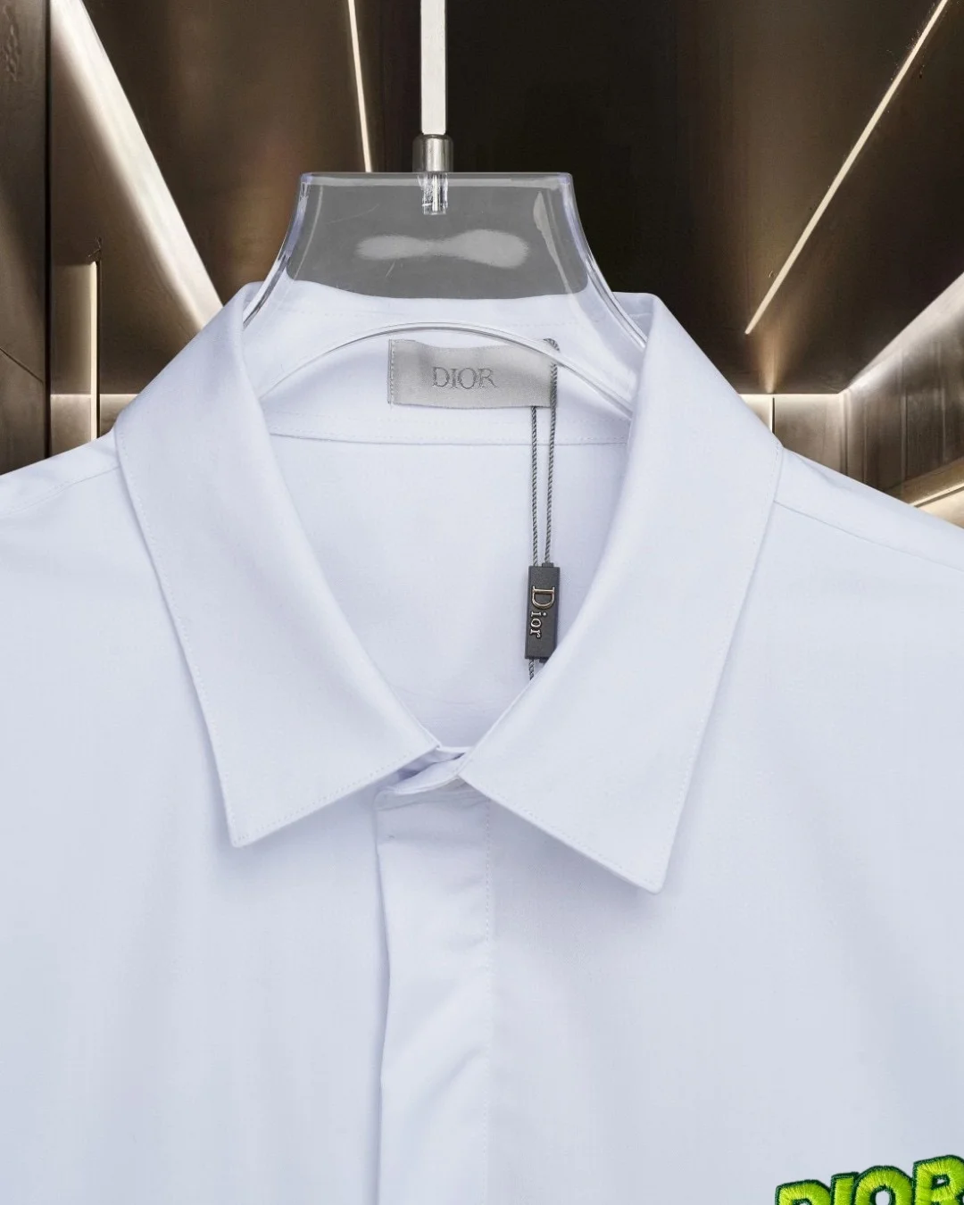 Logo-Embroidered Cotton Poplin Shirt D17811311 — view 5