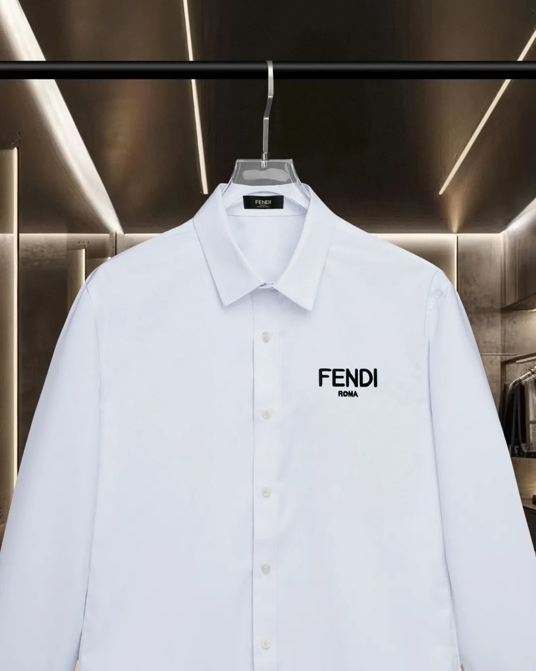 Logo-Embroidered Cotton Poplin Shirt D17811295 — view 3
