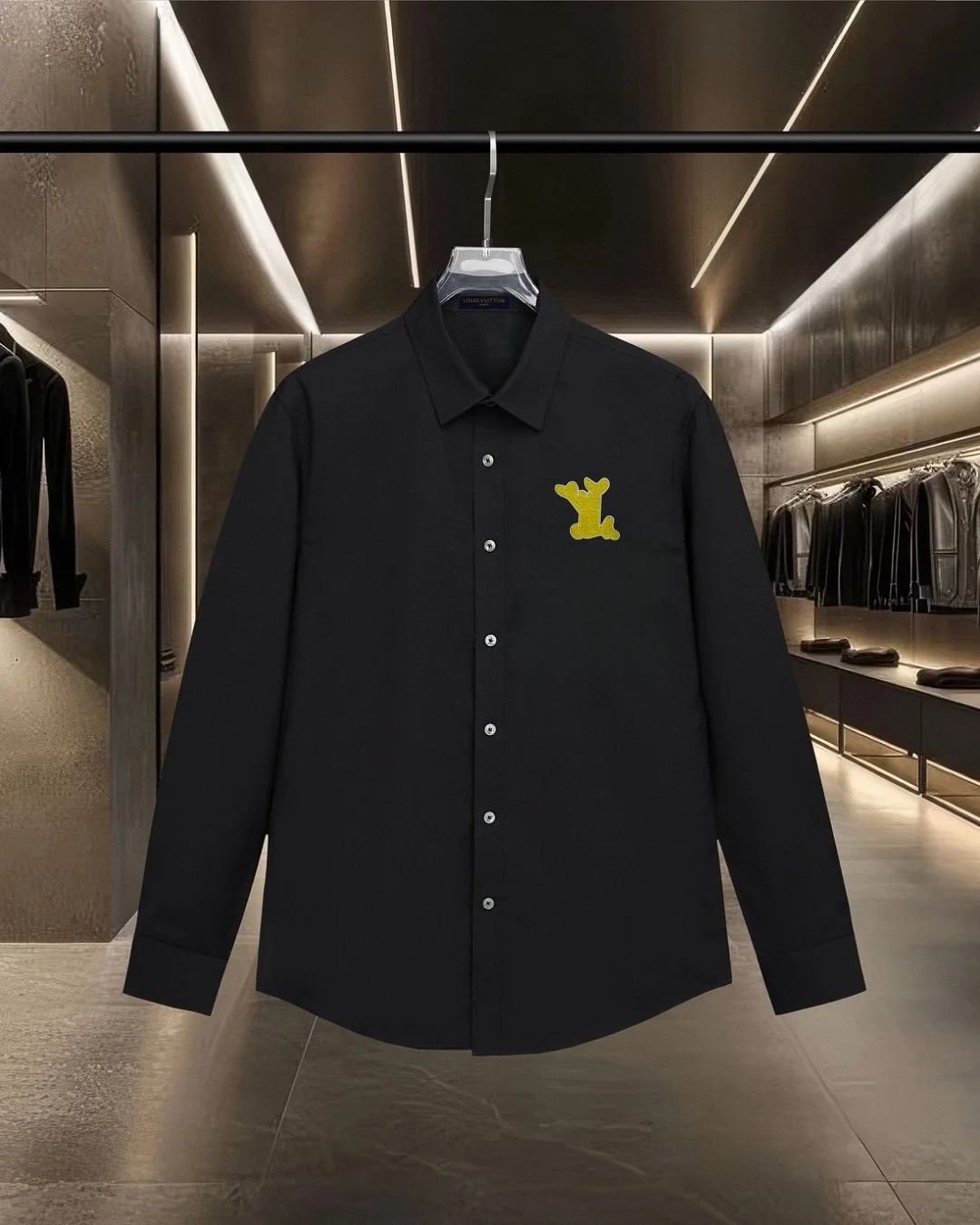Logo Embroidered Long-Sleeve Shirt D17811328