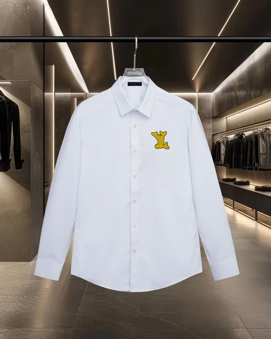 Embroidered Logo Long-Sleeve Shirt D17811329