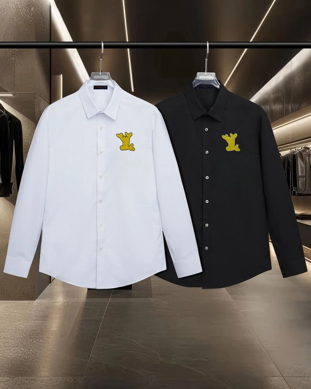 Embroidered Logo Long-Sleeve Shirt D17811329 — view 11