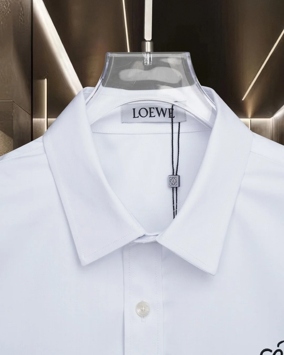 Anagram Logo Embroidered Cotton Shirt D17811321 — view 5