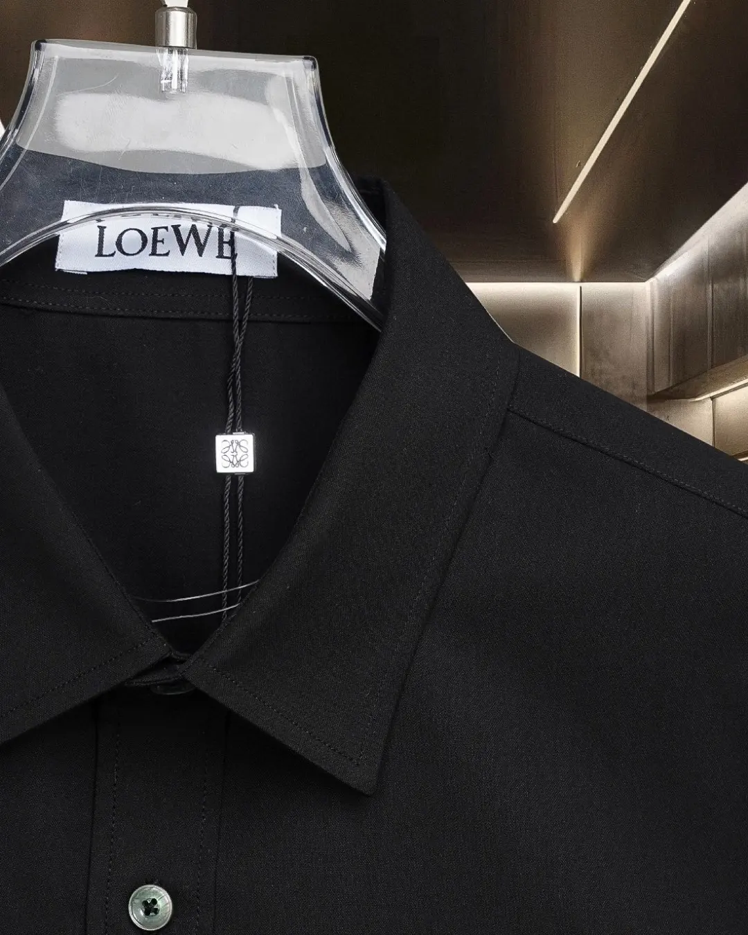 Anagram Logo Embroidered Cotton Shirt D17811318 — view 5