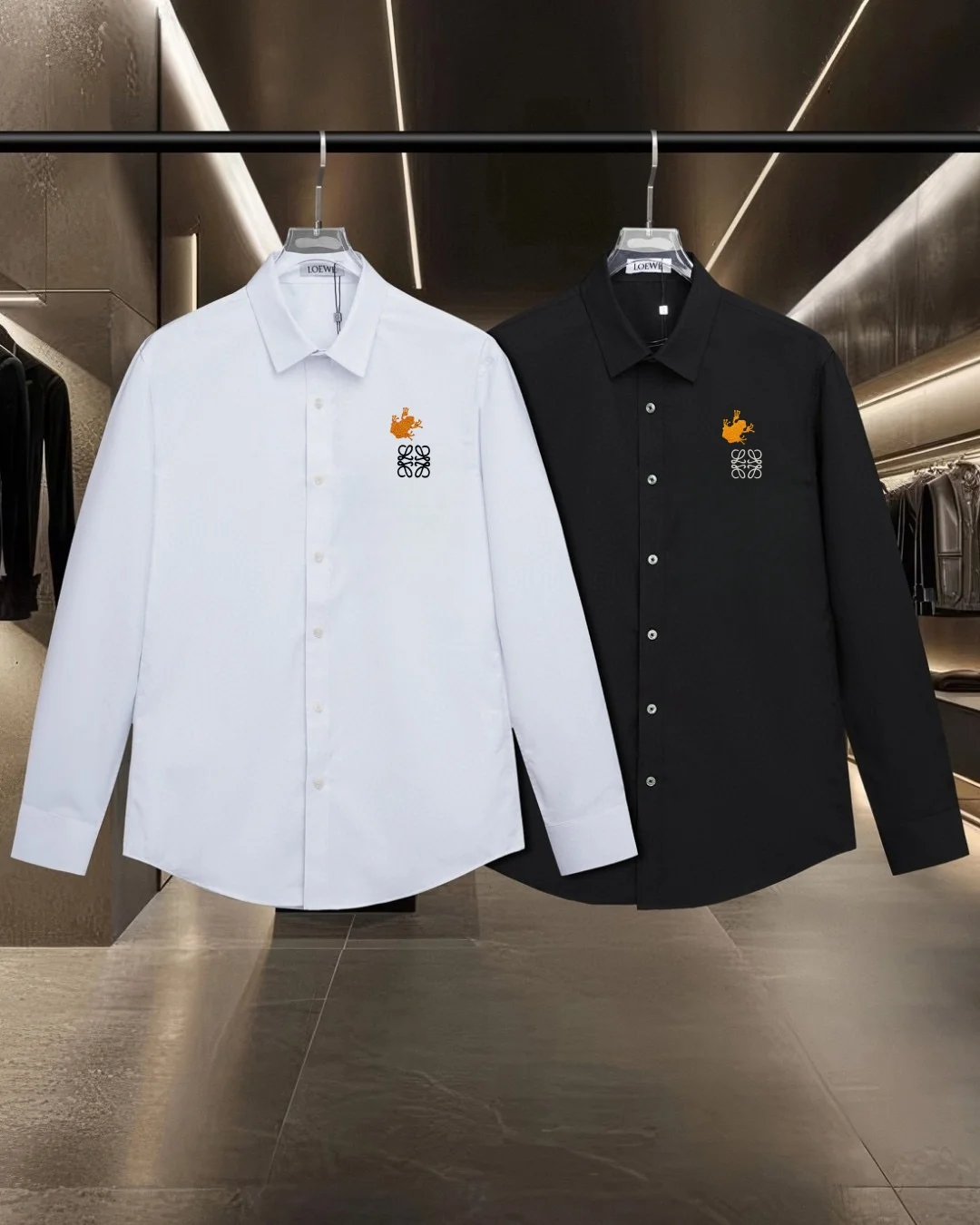 Anagram Logo Embroidered Cotton Shirt D17811318 — view 11
