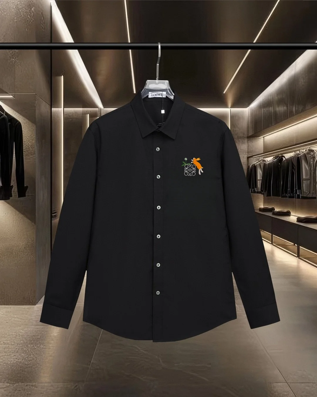 Logo Embroidery Long-Sleeve Shirt D17811316
