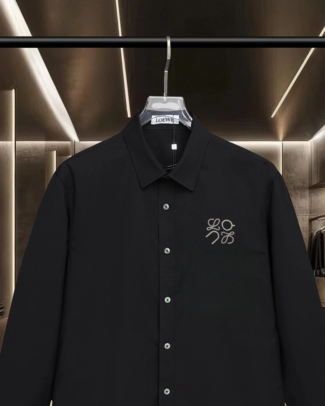 Logo-Embroidered Cotton-Blend Shirt D17811314 — view 3