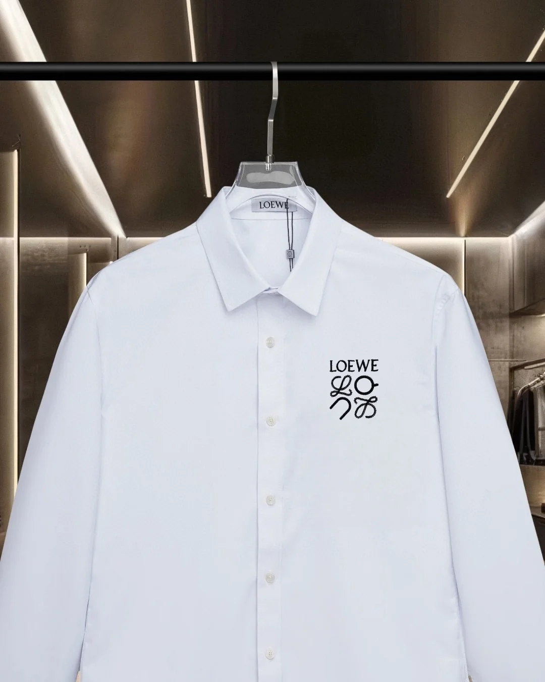 Logo Embroidered Long-Sleeve Shirt D17811313 — view 3