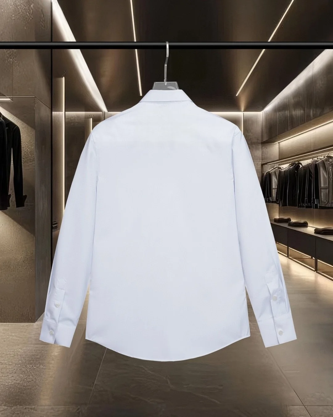 Logo Embroidered Cotton-Blend Shirt D17811315 — view 2