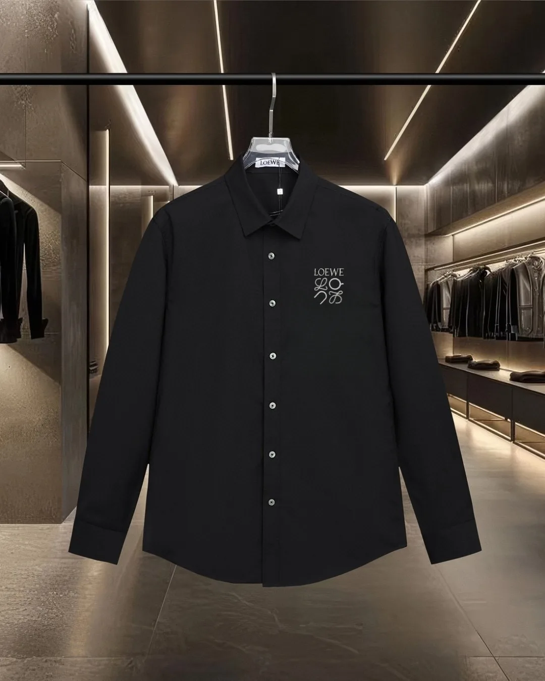 Logo-Embroidered Cotton-Blend Shirt D17811312