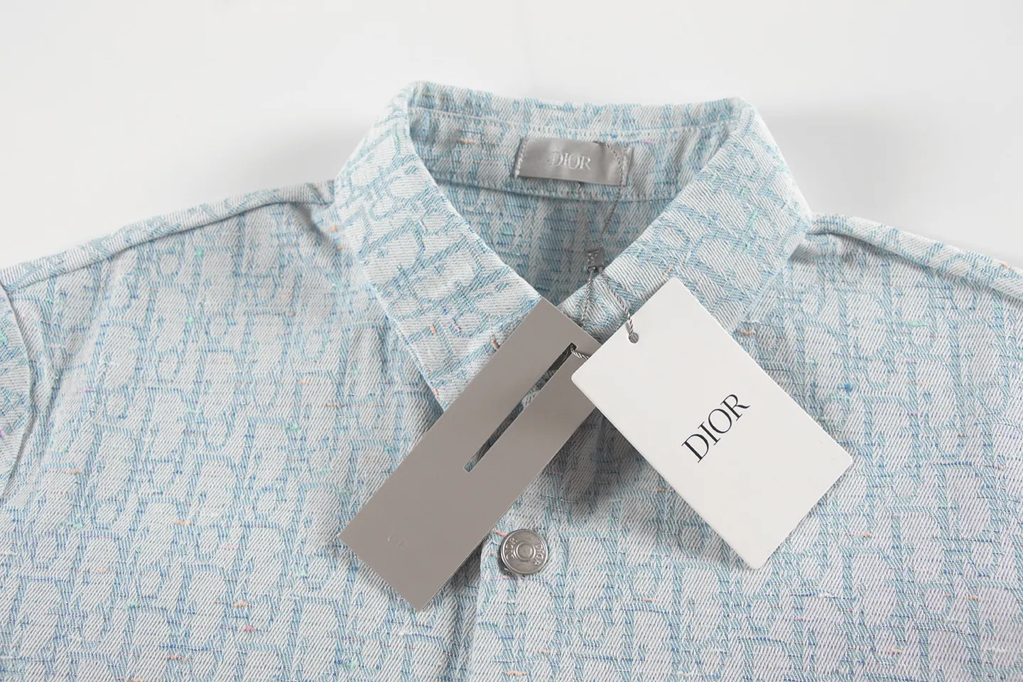 Oblique Jacquard Denim Overshirt D18011291 — view 4