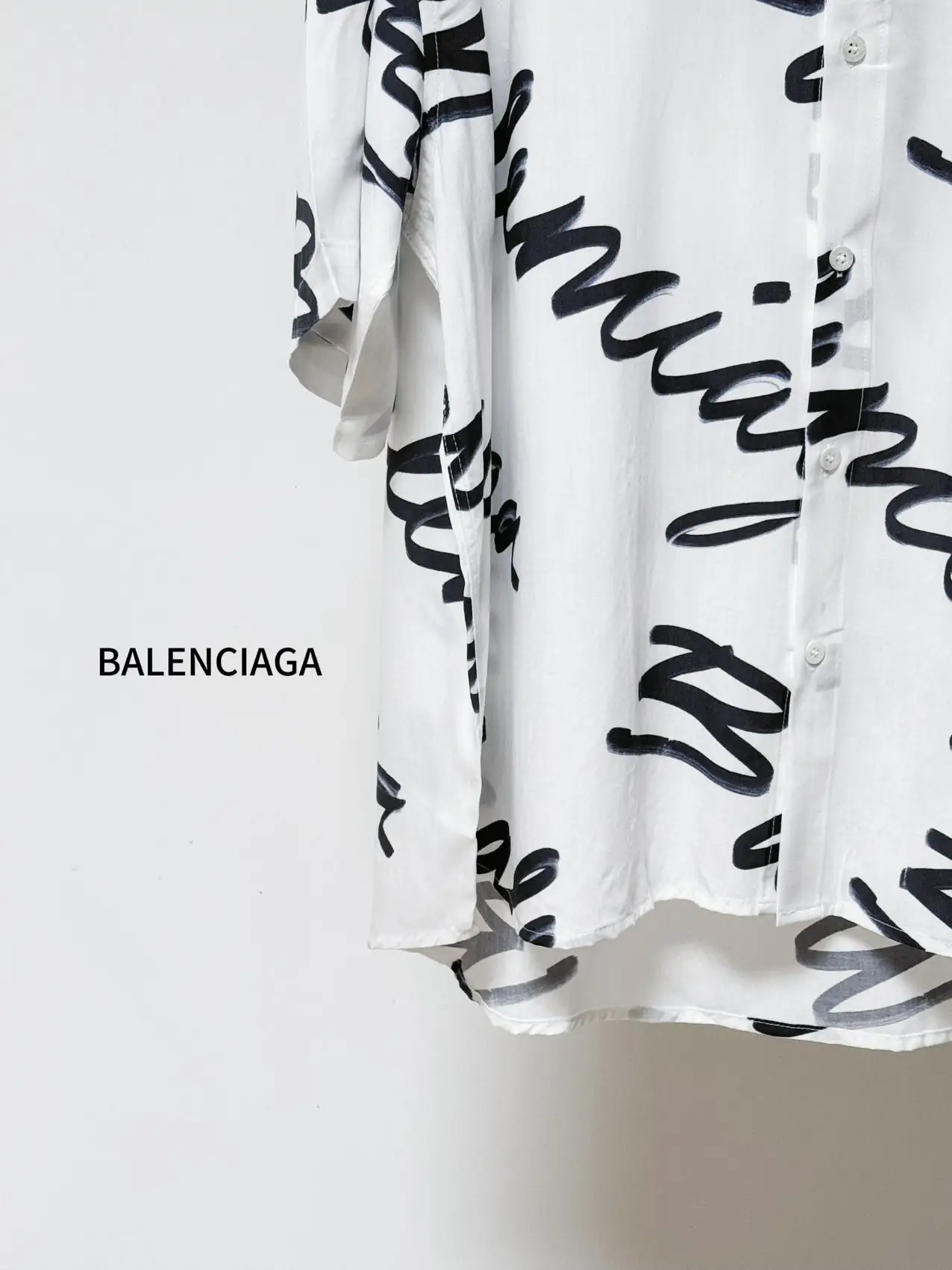 Logo-Print Cotton-Poplin Short-Sleeved Shirt D20011292 — view 5