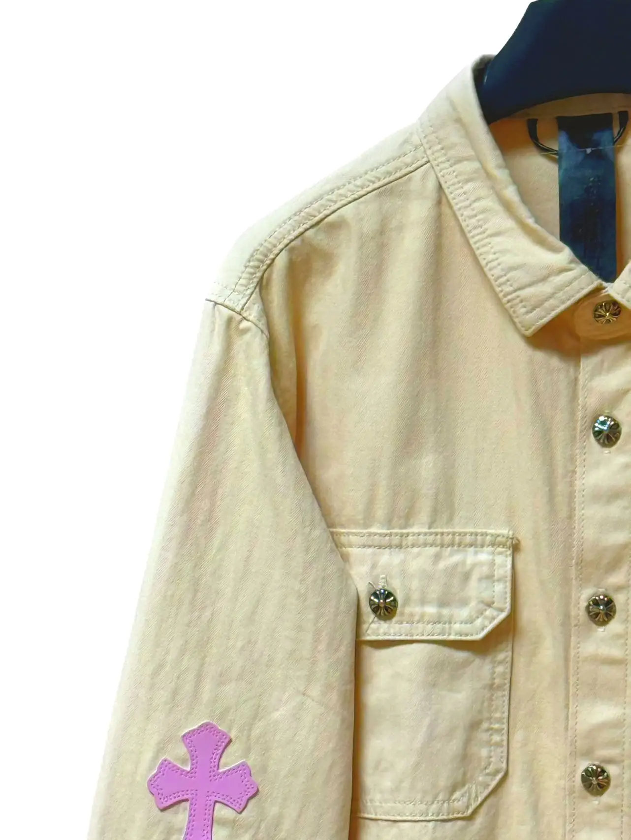 Cross Patch Denim Shirt Jacket D20011293 — view 2
