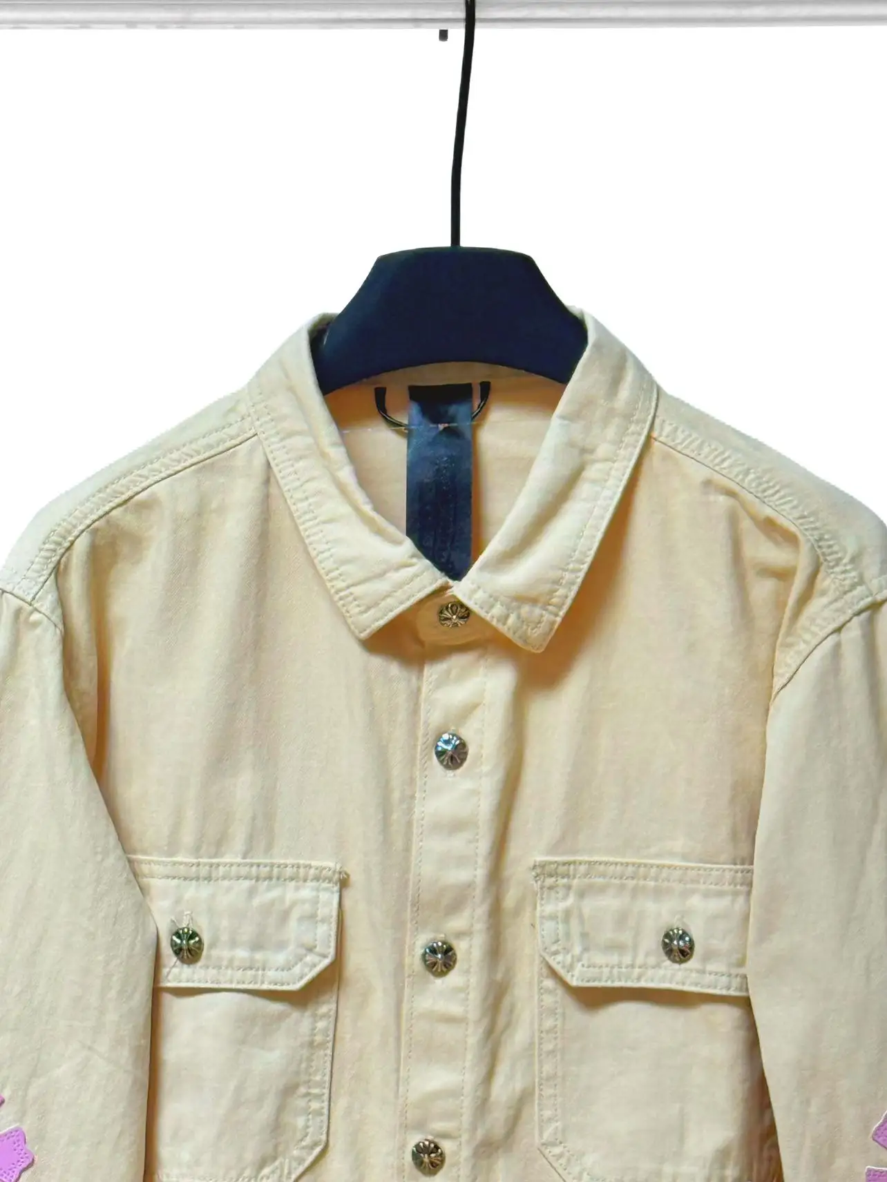 Cross Patch Denim Shirt Jacket D20011293 — view 3