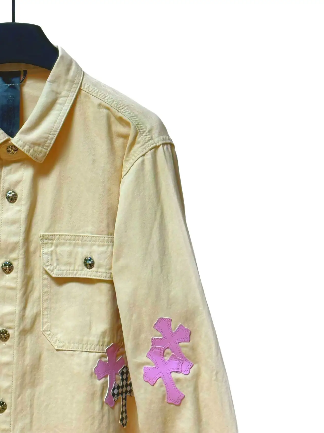 Cross Patch Denim Shirt Jacket D20011293 — view 4